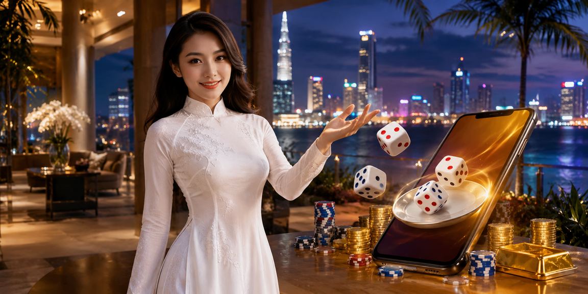Người chơi tài xỉu tại Sài Gòn với xúc xắc truyền thống và không gian hiện đại